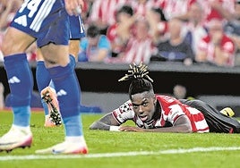 Nico Williams no tuvo su día y escuchó los primeros pitos de la temporada.