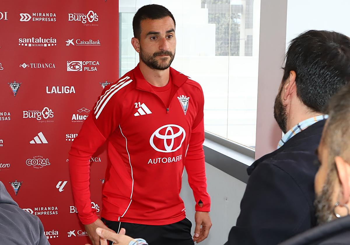 Sergio Postigo, a primera hora de esta tarde en la sala de prensa.