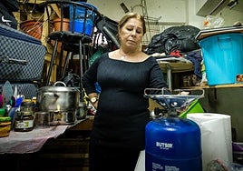 Así era el camarote en el que vivió un año Josefina tras ser okupada su casa en Vitoria