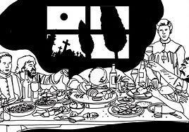 Muerto por comilona tras un entierro