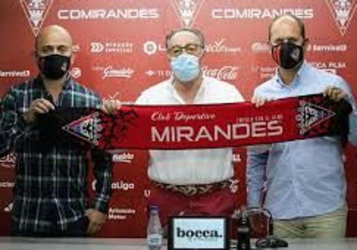 Chema Aragón, Alfredo de Miguel y José Alberto, en 2020.