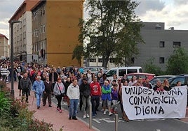 Imagen de una concentración anterior de los vecinos del barrio.