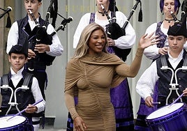 El baile viral de Serena Williams al ritmo de las gaitas en Oviedo
