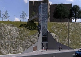 Comienzan las obras del nuevo ascensor que comunicará los barrios de Bolueta y Txurdinaga