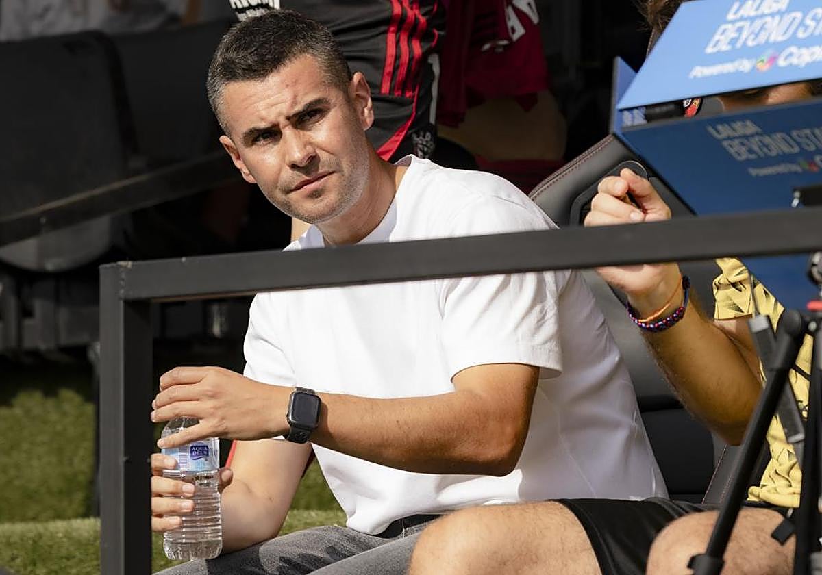 Fran Justo, durante el partido en Ceuta.