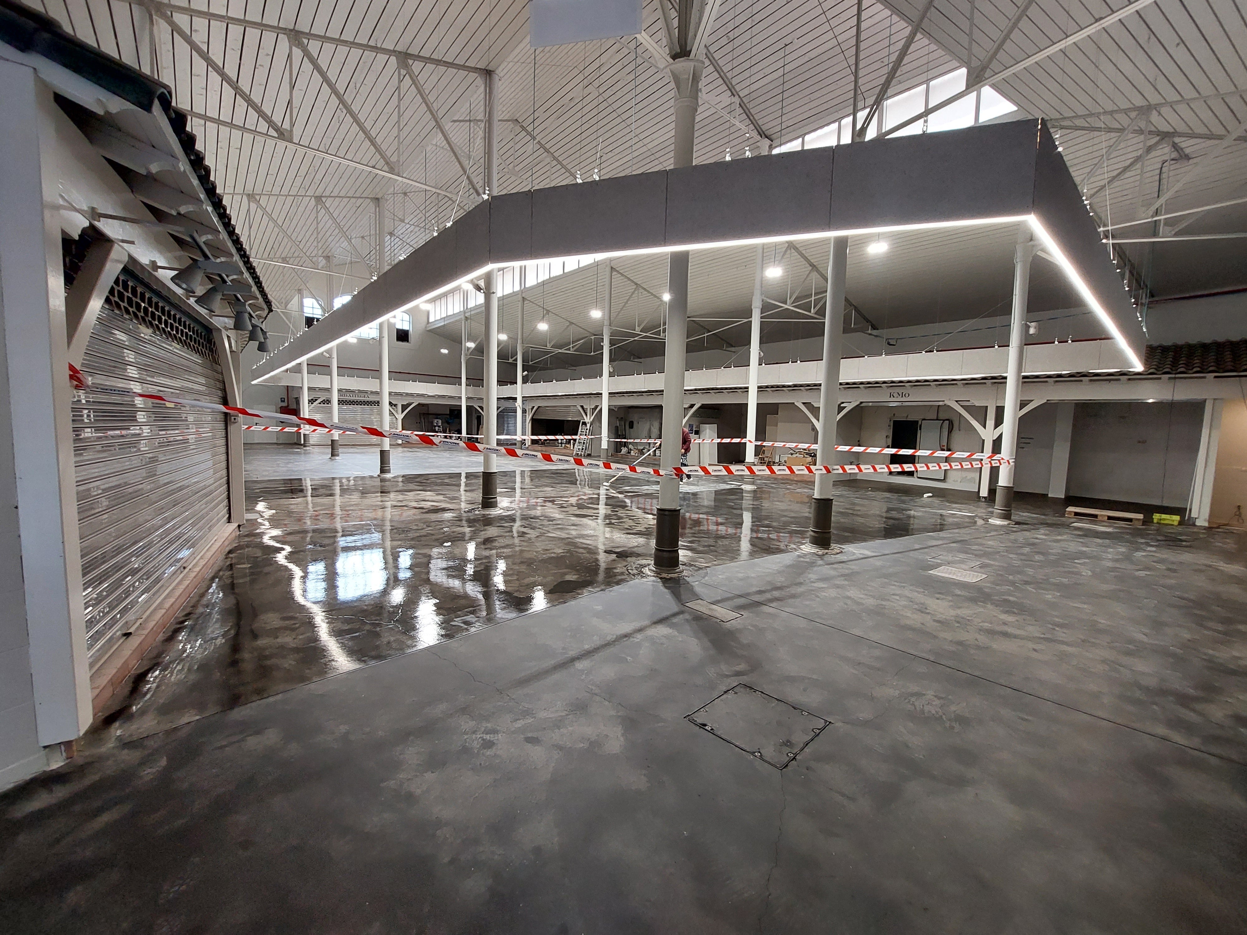 Imagen de las obras del interior del espacio, ubicado en el casco viejo de la villa.