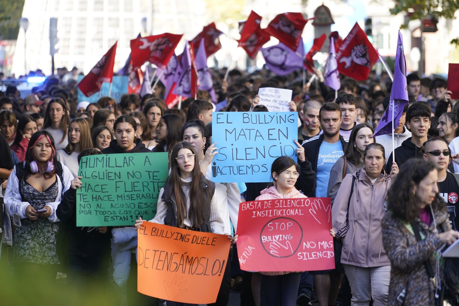 Manifestación contra el &#039;bullying&#039; en Bilbao