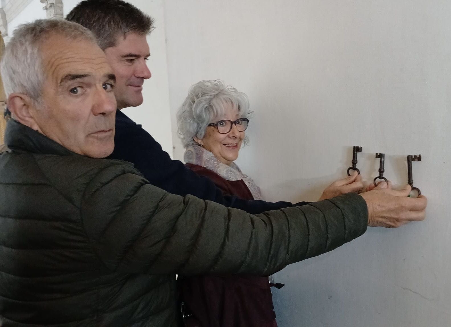 Luis Mari Fernández de Mendía, Álvaro Iturritxa y Yolanda Granja.