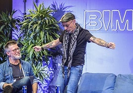 Fito, junto a Héctor de Miguel este miércoles en el BIME.