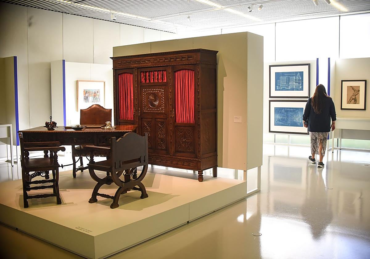 Mobiliario de un despacho de dirección de finales del siglo XIX y comienzos del XX.