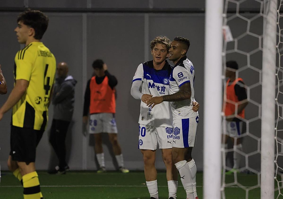 Mariano celebra uno de sus goles.