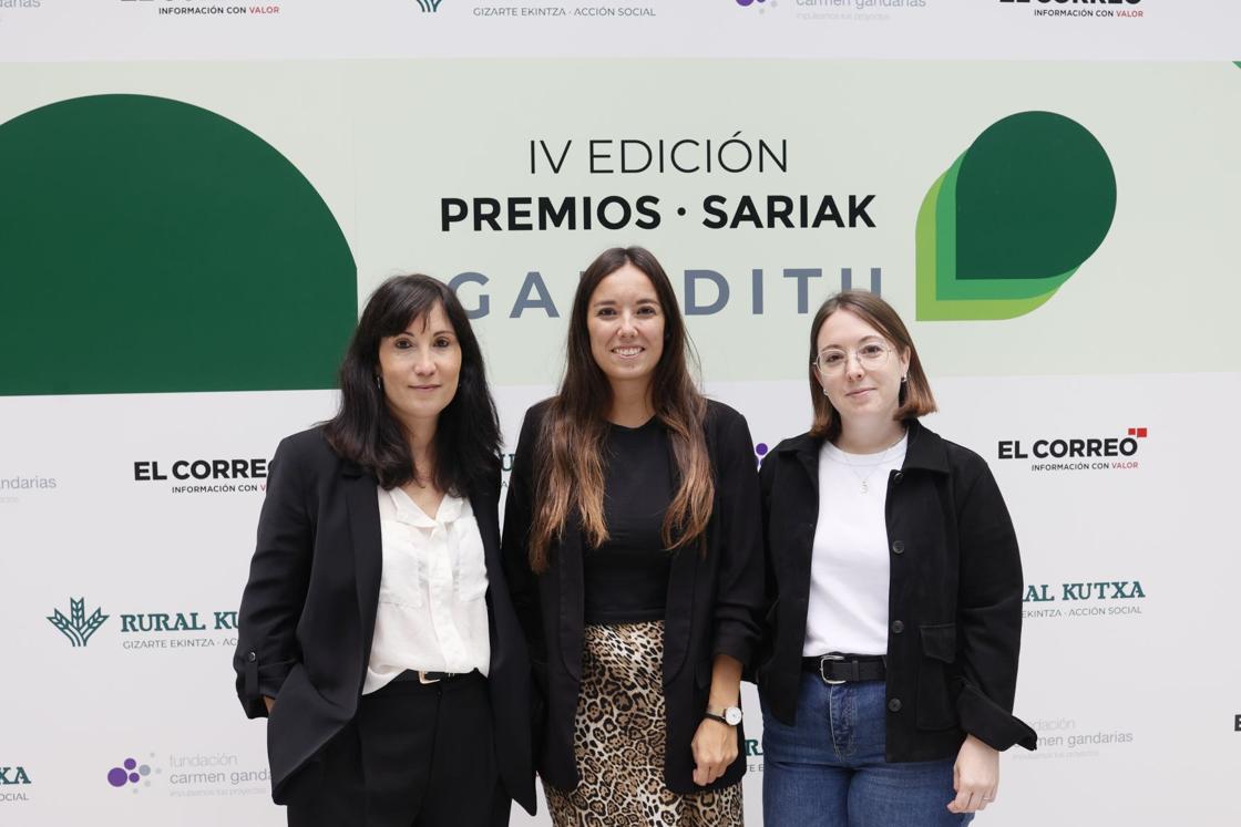 Lorena Matey, Ainhoa Laredo y Ainhoa Basarrate.