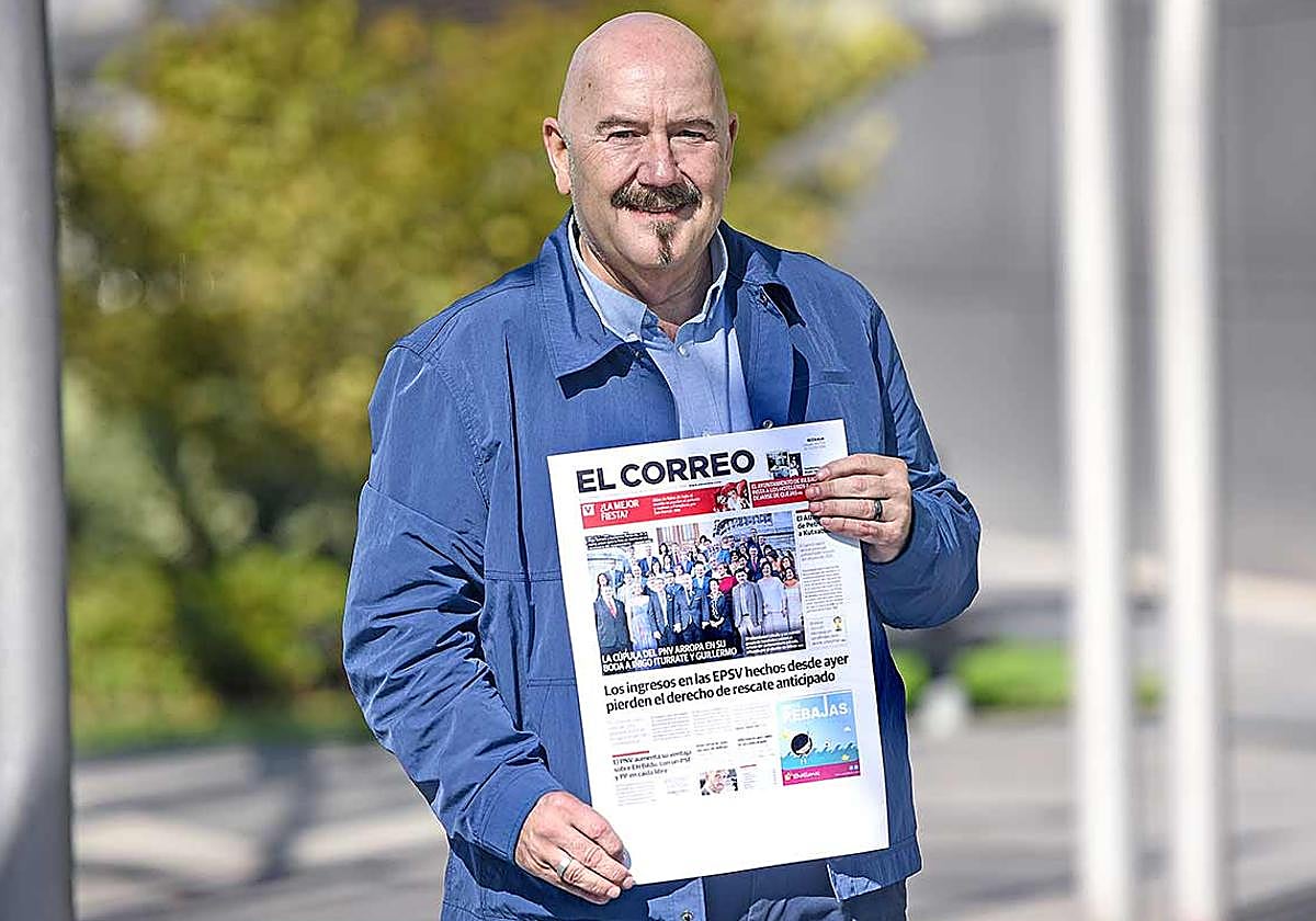 «Estábamos de fiesta postboda cuando me enviaron la portada de El Correo; pensé que era una broma»