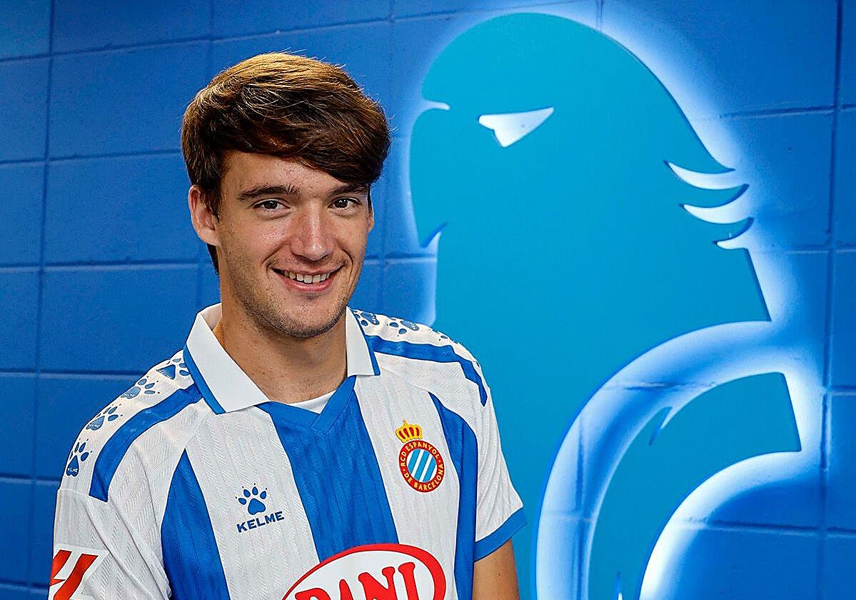 Urko González de Zárate, a su llegada al Espanyol en el pasado mercado de invierno.