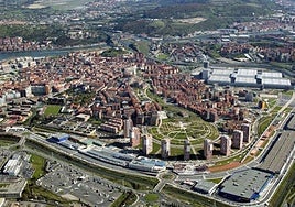 Imagen aérea de Barakaldo.