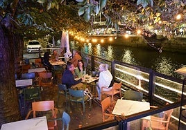 Una de las terrazas de Marzana.