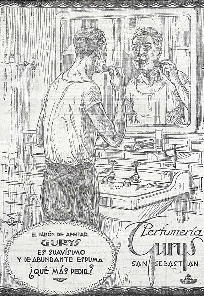 Los productos Gurys estaban entre los más anunciados del momento en 'El Noticiero Bilbaíno'.