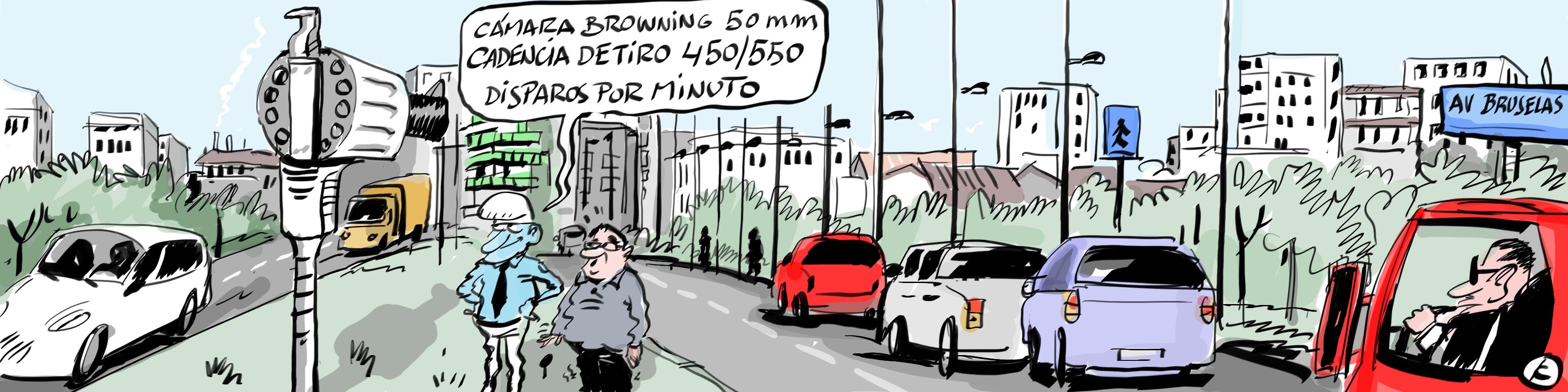 La tira de Cerrajería y las cámaras de radares en Vitoria