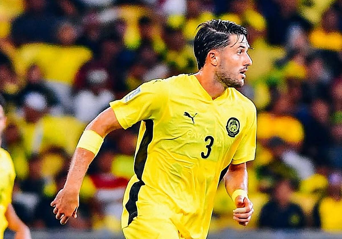 Garcés, en uno de sus dos partidos con Malasia.