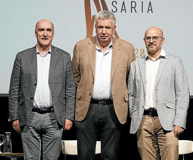 Gorka Aretxaga, Javier Laiseka y Xabier López.