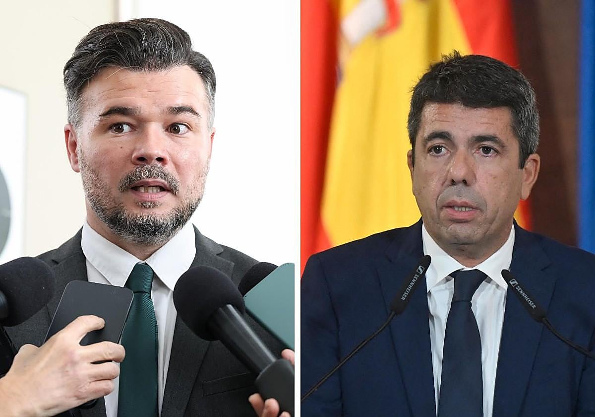 Rufián describe con estas tres palabras a Mazón