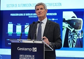 Francisco J. Riberas, presidente de Gestamp, durante la última junta de accionistas.