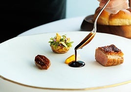 cordero con salsa marroquí, uno de los platos del menú del restaurante Fifty Seconds.