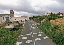 Entrada a la localidad vitoriana de Aberasturi, a ocho kilómetros de la capital.