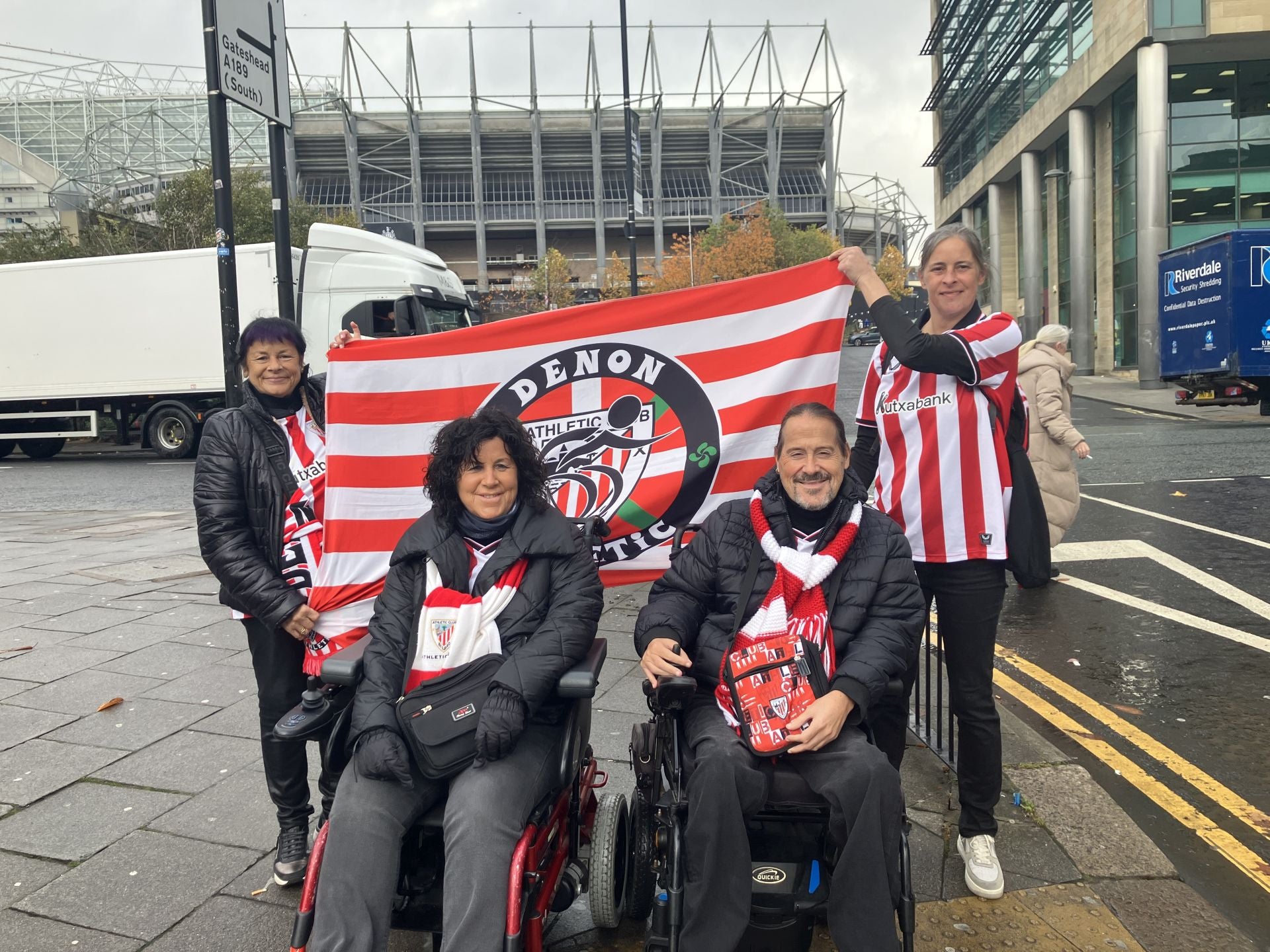 Los athleticzales presentes en Newcastle