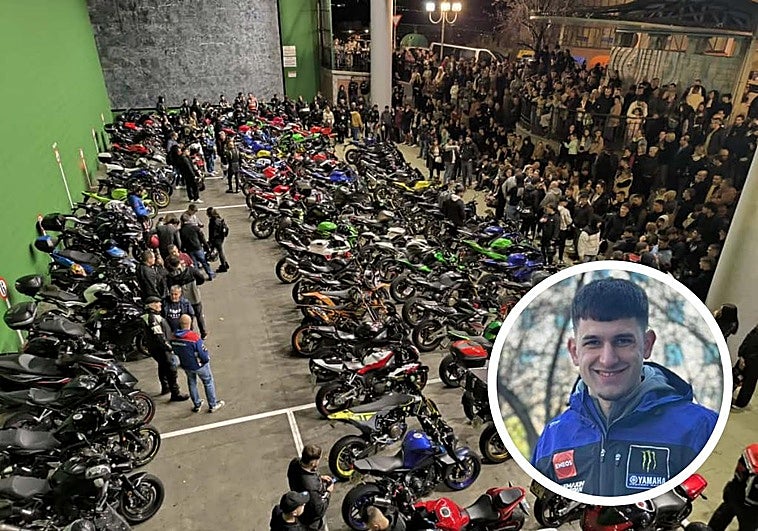 Más de cien motoristas despiden en su barrio de Altamira al joven fallecido en accidente