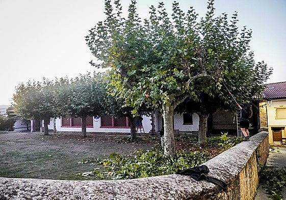 Imagen de la instalación donde se celebra el udaleku de Bernedo.