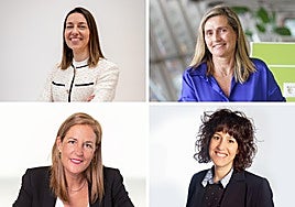 Ainara Hernando, Inés Zalbide, Ixone Vicente y Leire Martínez.