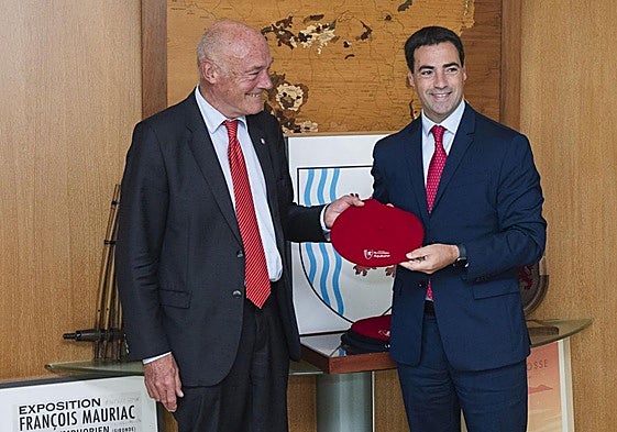 Pradales y el presidente de Nueva Aquitania, Alain Rousset.