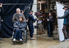 Rodaje el año pasado en Apellániz de 'La coleccionista', una de las series más vistas en Amazon Prime.