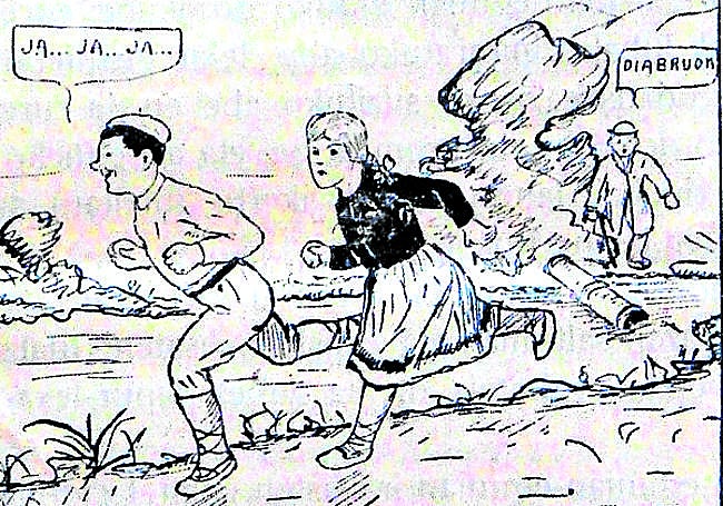 'Teles eta Niko' (1918), de autor desconocido, primer cómic vasco con elementos modernos como los bocadillos y onomatopeyas.