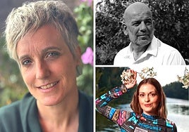 Nahia Intxausti, Fernando Garriga y Gretel Delgado, ganadores de los certámenes de cuento y poesía que promueve la Diputación de Álava.