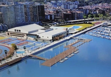 Infografía del proyecto de la playa urbana, cuya previsión es que esté lista para el próximo verano.