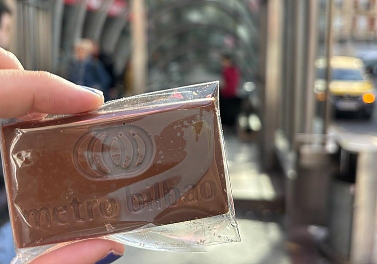 La chocolatina que regala Metro Bilbao este martes por su 30 aniversario