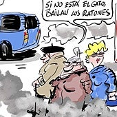 La viñeta de Cerrajería sobre los conductores que acceden de forma irregular a la zona de bajas emisiones de Vitoria