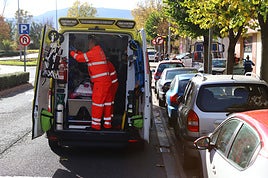 Ha sido asistida y trasladada en ambulancia.