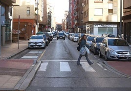 Este tramo de Alfonso VI se convertirá en azul en ambos lados de la calle.