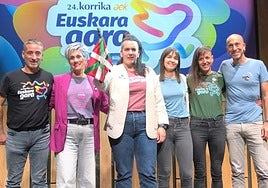 Araban lehenengo aldiz egin den Korrikaren aurkezpena Gasteizko Izaskun Arrue Kulturgunean izan da.