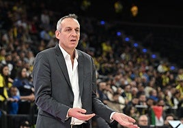 Oded Katash, durante un partido de la presente Euroliga.