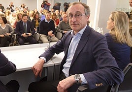 Alfonso Alonso, durante un acto en Vitoria.