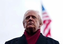 Donald Trump, retratado este sábado.