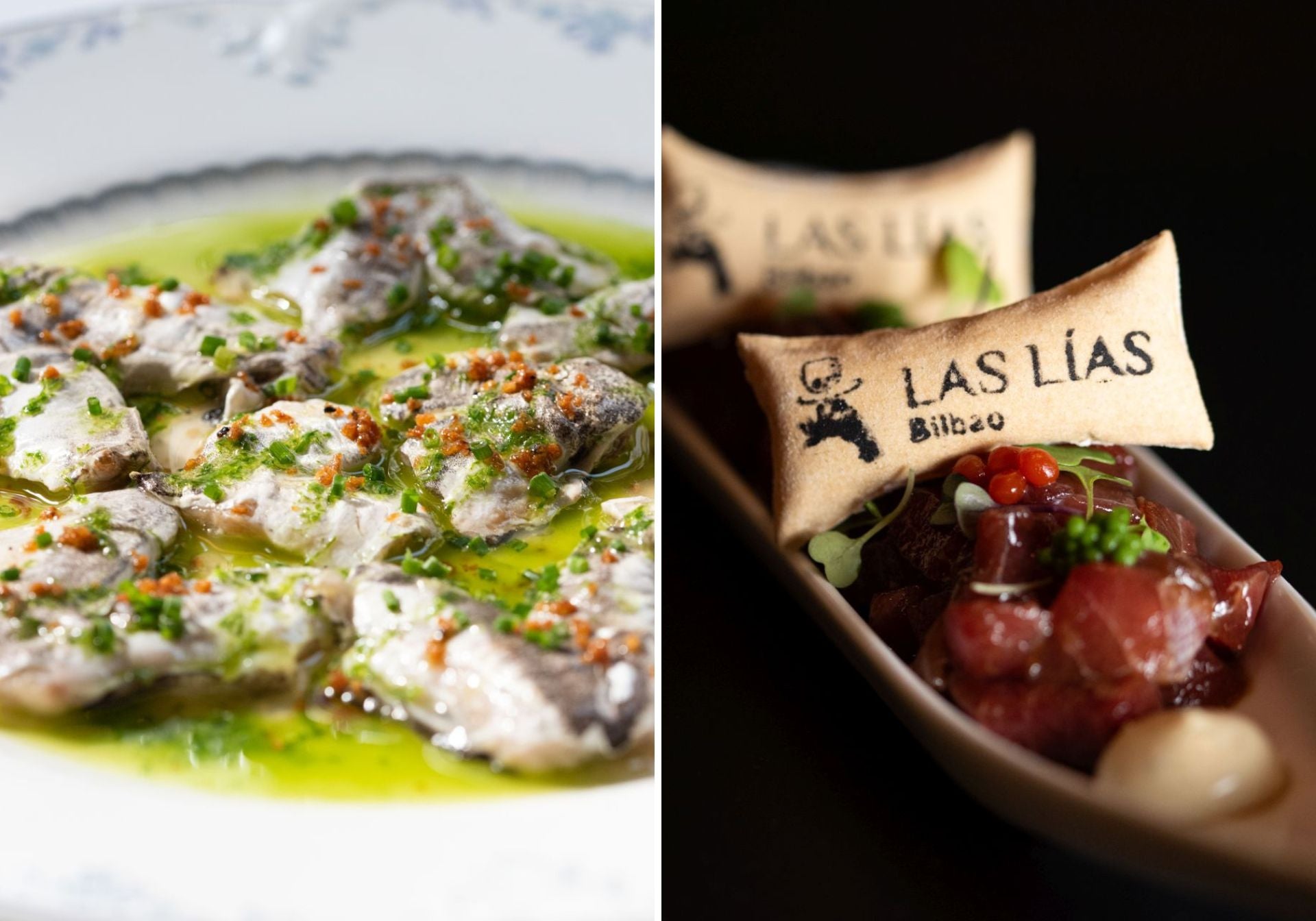 Kokotxas y Tartar de atún rojo Rojo.