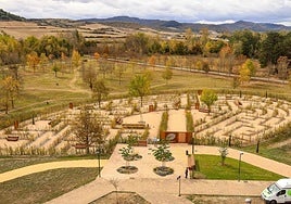 Imagen aérea del nuevo laberinto de Olarizu.