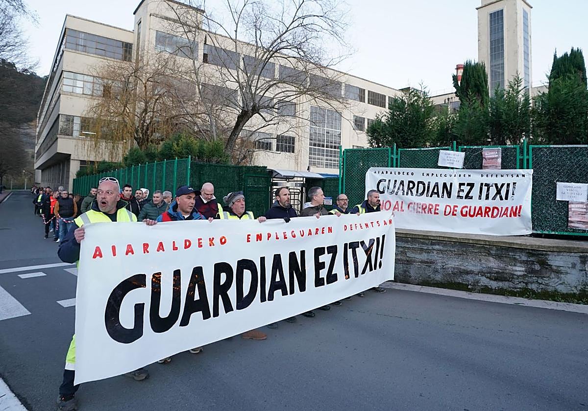 Concentración de Guardian celebrada el pasado enero.