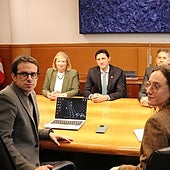 El consejero Noël d'Anjou encabezó la delegación del Gobierno vasco, mientras que el portavoz Pello Otxandiano lideró la de EH Bildu.