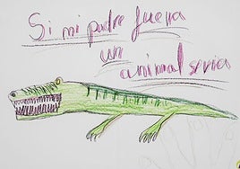 Dibujo de uno de los menores